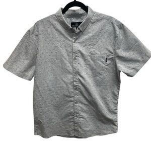 Molokai surf men’s shirt button up mini mustaches print large